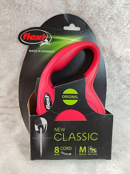 Flexi Classic M трос 8м 20 кг рулетка для собак Флекси поводок повідець