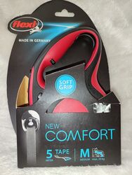 Flexi Comfort M 5м 25 кг лента рулетка поводок Флекси Флексі стрічка М 