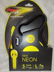 Flexi Neon L лента 5м 50кг рулетка поводок повідець Флексі Нєон Л Флекси