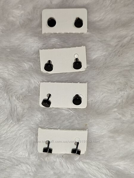 Серьги для пирсинга пусеты гвоздики штанги с камнями с  бриллиантами 