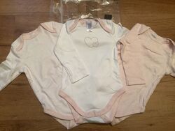  Бодики производство C&A, Baby club, Германия. Размер 68, 62. Хлопок.
