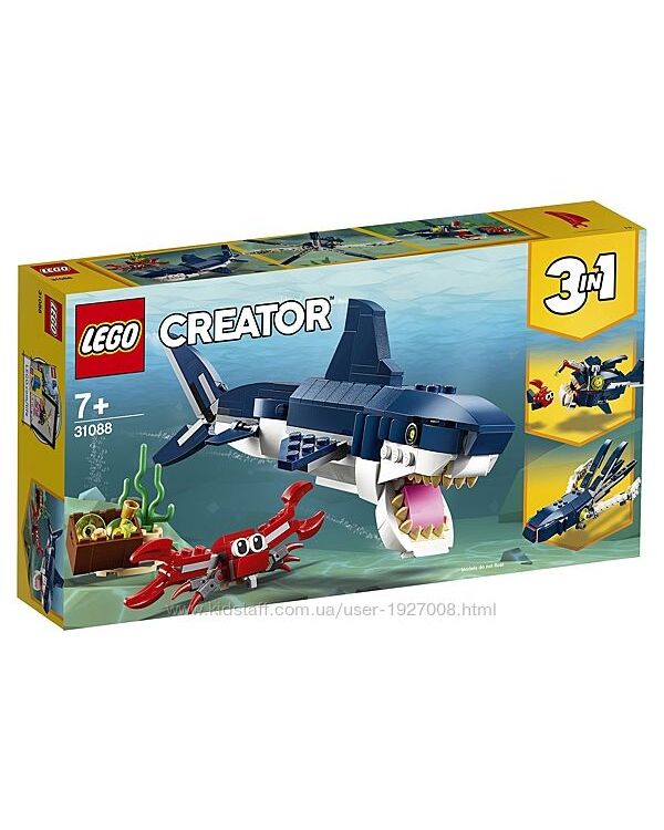 LEGO Creator 3 в 1 Обитатели морских глубин 31088