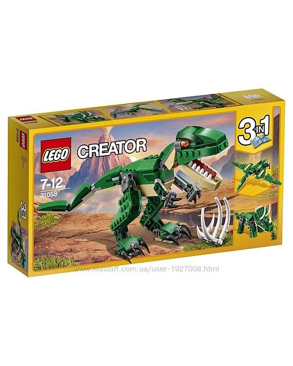 LEGO ЛЕГО Creator 3-in-1 Грозный динозавр 31058