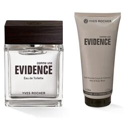 Набор Мужская Туалетная вода Эвиденс 50мл Evidence и Гель для душа Ив Роше