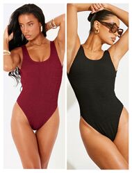 Суцільний цільний слитный купальник Prettylittlething uk 10, m, 38, 46