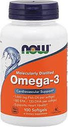 NOW Omega-3 Омега-3 100капс