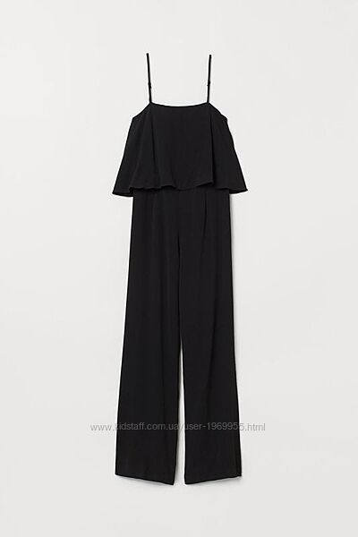 Комбинезон из крепа черный h&m