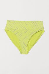Плавки бикини high waist неон салотовый h&m