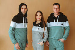 Спортивный костюм Колорблок мужчины. Размеры 40-64 на пять ростовок Элин