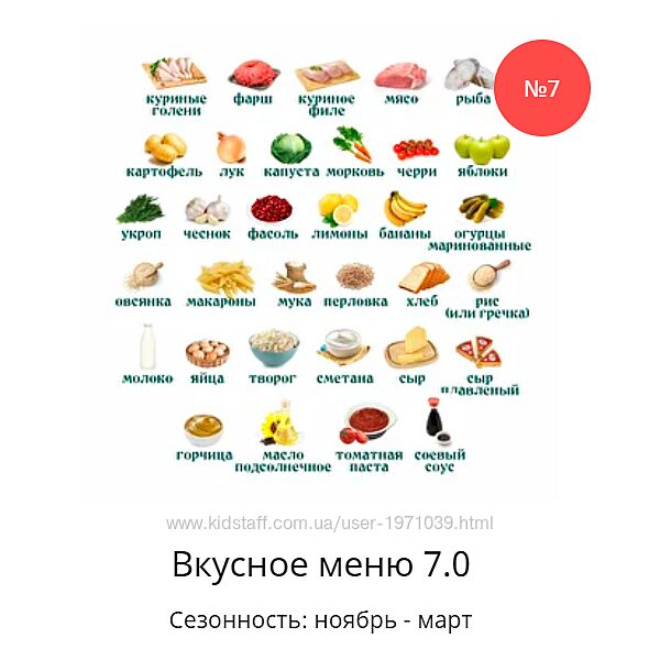 Вкусное меню 7.0 Ольга Данчук, Елена Воронцова