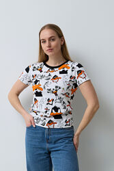 Жіноча футболка Даффі Дак, XS-L, 95 котон