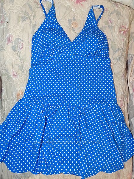 Шикарний прекрасний стильний  купальник - сукня, танкіні у басейн чи пляж