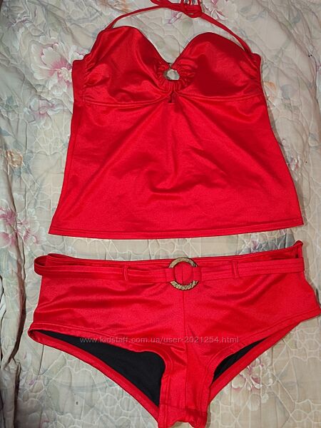 Шикарний стильний купальник Ted Baker танкіні майка та плавки напів шорти в