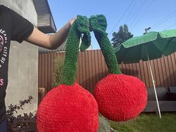 М&acuteяка плюшева іграшка вишня ручної роботи hand made 