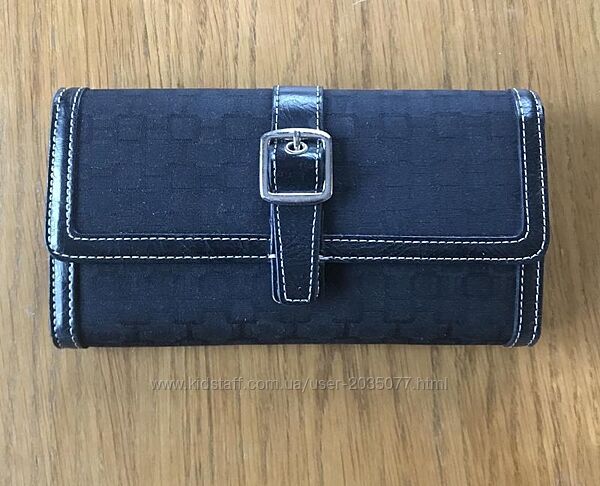 Чорний великий гаманець картхолдер