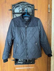 Сіра чоловіча демісезонна куртка з капюшоном Sorbino