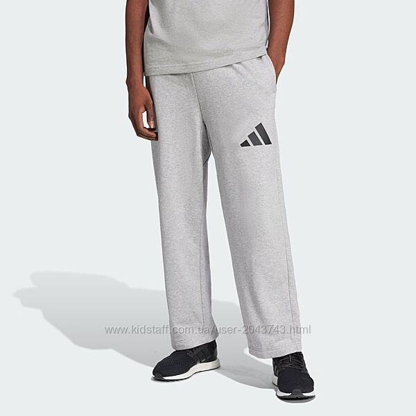 Штани adidas essentials wide leg 3 bar logo joggers спортивні брюки