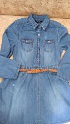 Платье джинсовое 122-128 George 7-8 лет