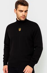 Гольф чоловічий теплий з вовною з вишивкою тризуб