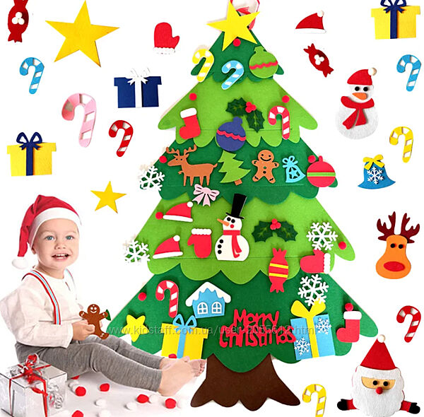 Велика фетрова ялинка, монтессорі