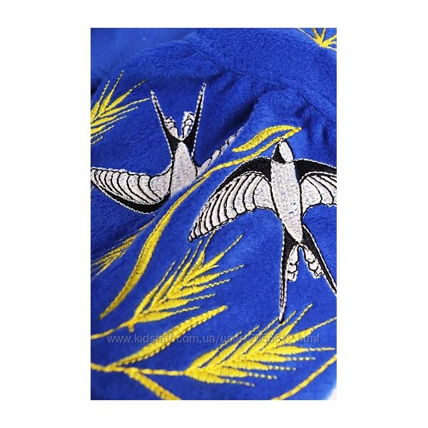  Вишита флісова сукня дитяча електрик Лілея 