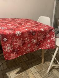 Новорічна скатертина з тефлоновим покриттям 180150