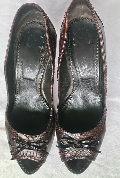 Туфлі р.38 коричневі, натуральна шкіра, бренд Alba