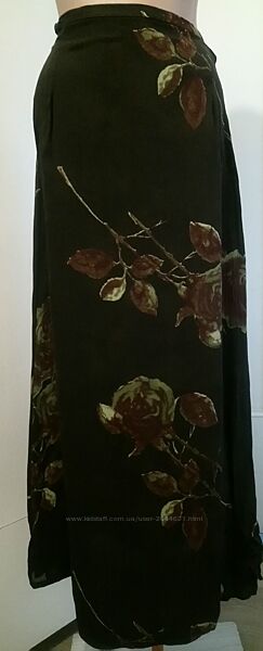 Спідниця р.44 бренд Hash, довга з підкладкою, квітковий принт