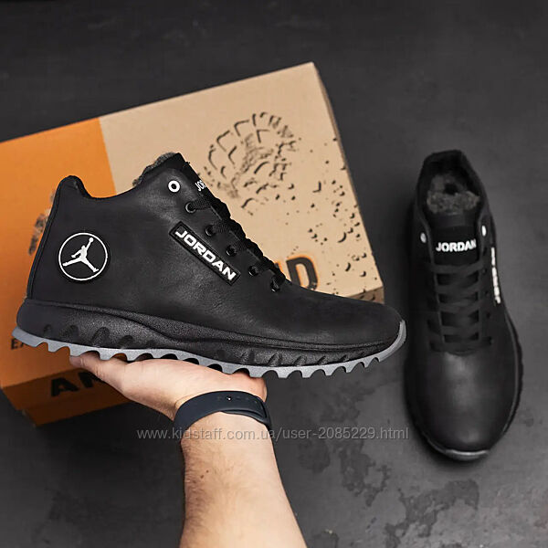 Чоловічі зимові шкіряні черевики кросівки Gordan 2 моделі