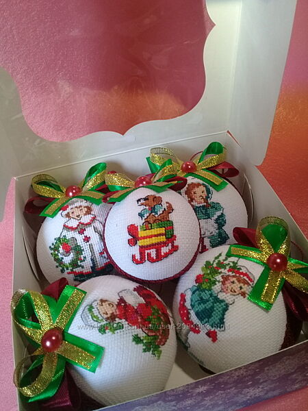 Новорічні іграшки набір 