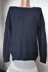 Оригинальный теплый свитер Jasper Conran с удлиненной спинкой. шерстьакрил