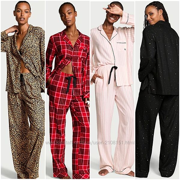 Піжама Flannel Long Set, Victoria´s Secret, на різний зріст
