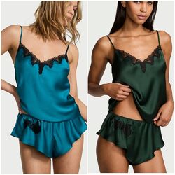 Комплект Satin Rose Lаce-Trim Cami&Flutter, XS, S, М Victoria&acutes Secret
