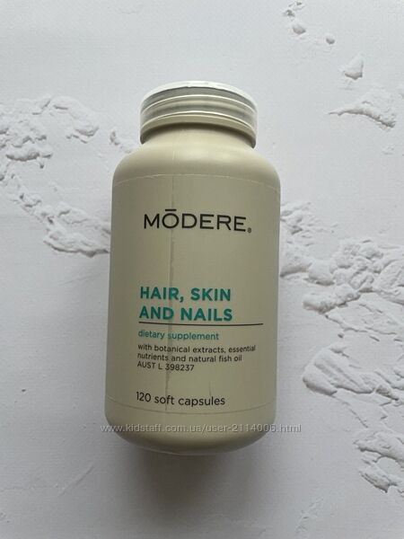 Вітаміни Модере для волосся, шкіри, нігтів - Hair, skin and nails Modere