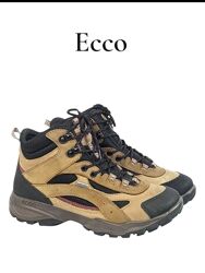 Кожаные женские ботинки Ecco GTX Brown Leather Waterproof Hiking Оригинал