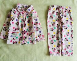 Primark. фланелева Піжама з Міні Маус. Байка. 100 cotton Домашній комплек