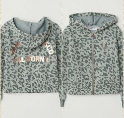 Тепла кофта худі на змійці H&M 158-164 