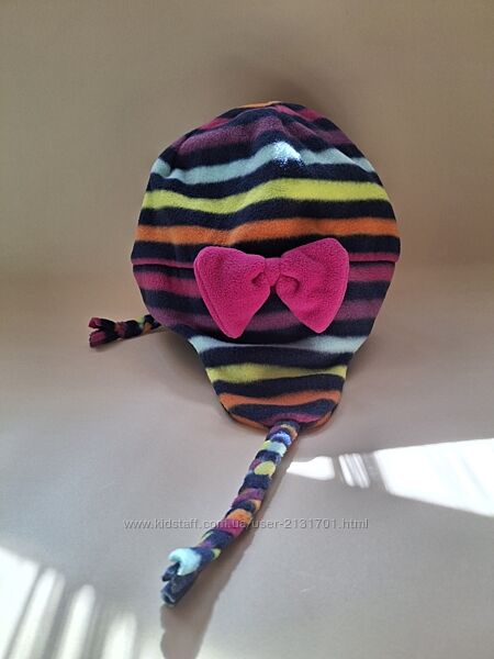 Флісова шапка в смужку Lands End