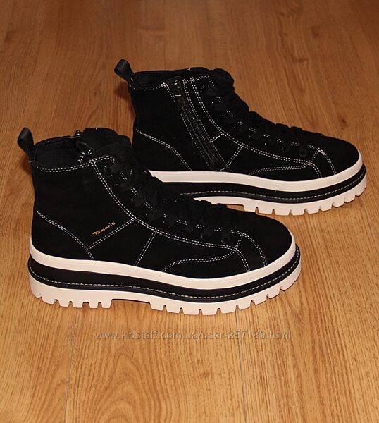 Жіночі демісезонні черевики Tamaris 38 розмір замшеві нові