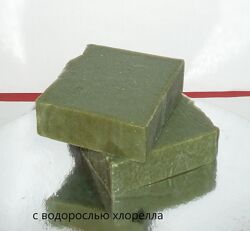 Мило з нуля ручна робота з водорістю хлорелла 100 г
