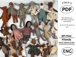 EFILittleThings. Выкройки и руководство по шитью мини-игрушек в формате PDF