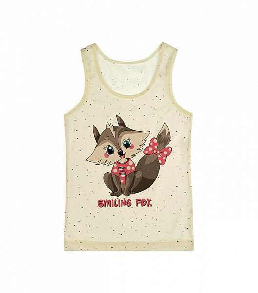 Майка на широкихбретеляхзмалюнком для дівчаток