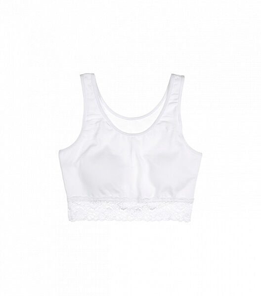 Мережевний білий топ