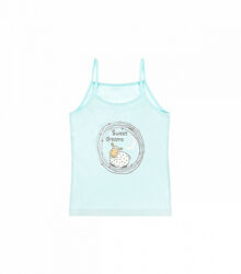 Майка для дівчаток змалюнком на тонких бретельках