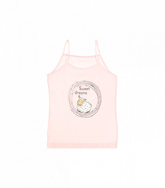 Майка для дівчаток змалюнком на тонких бретельках