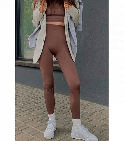 Спортивні однотонні легінси GIULIA