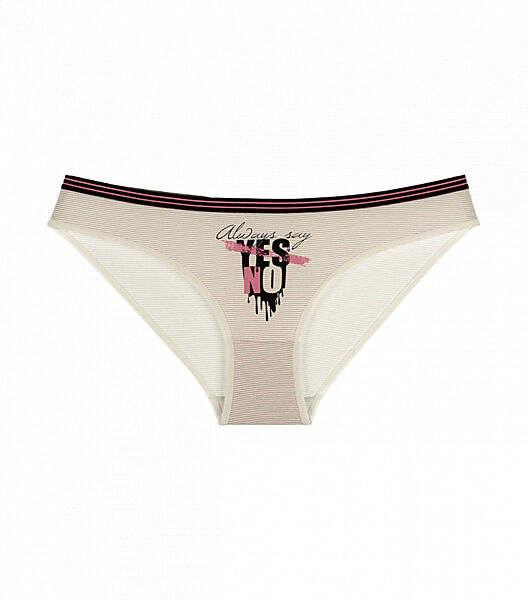 Жіночі трусики з принтом Yes No