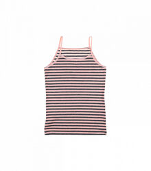 Майка на тонких бретельках для дівчинки в полоску