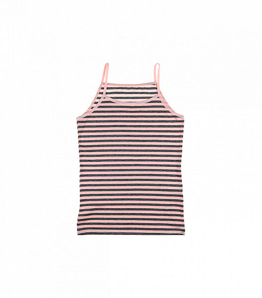Майка на тонких бретельках для дівчинки в полоску