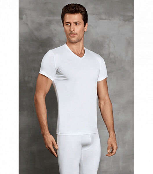 Чоловіча термофутболка з V-подібним вирізом горловини